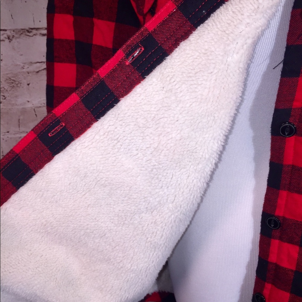 Buffalo Check Button Down Jacket With Hood - image 7